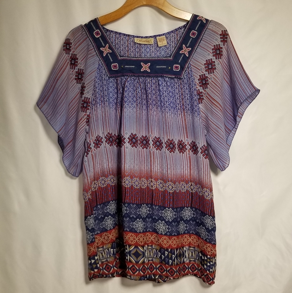 Semi-sheer boho tunic / dress